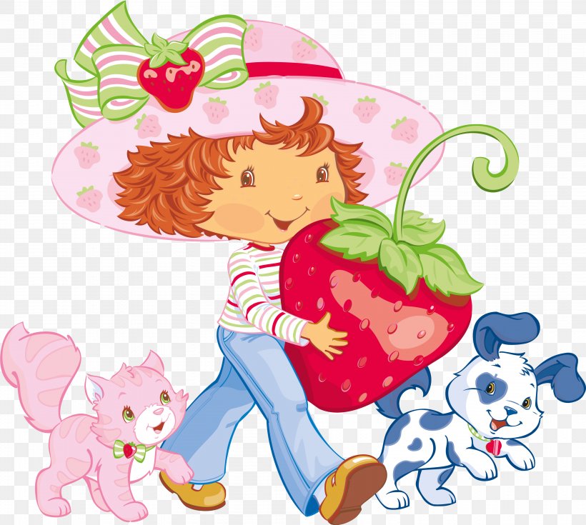 Strawberry Shortcake Character Strawberry Pie, PNG, 3605x3234px, Watercolor, Cartoon, Flower, Frame, Heart Download Free