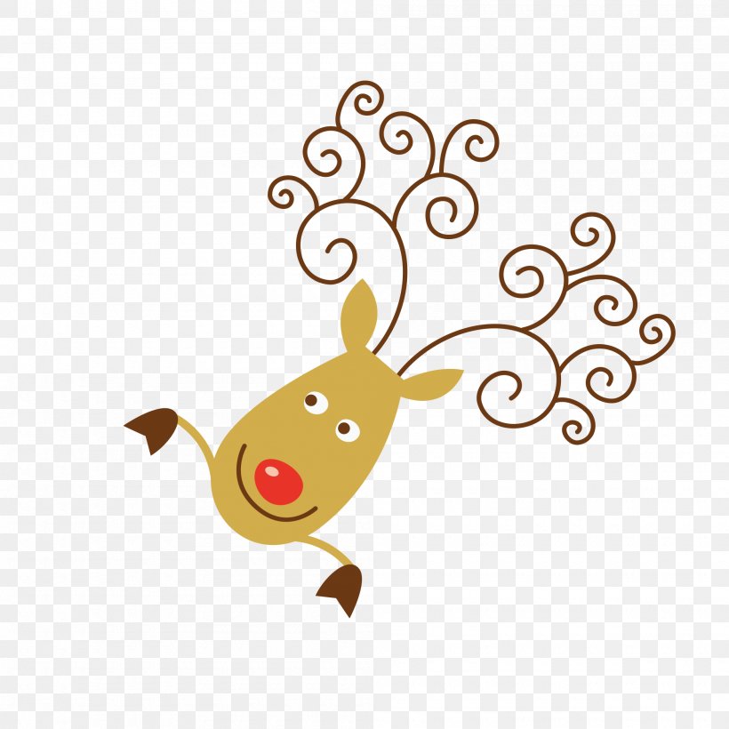 Deer Illustration, PNG, 2000x2000px, Deer, Art, Artworks, Cartoon, Drawing Download Free