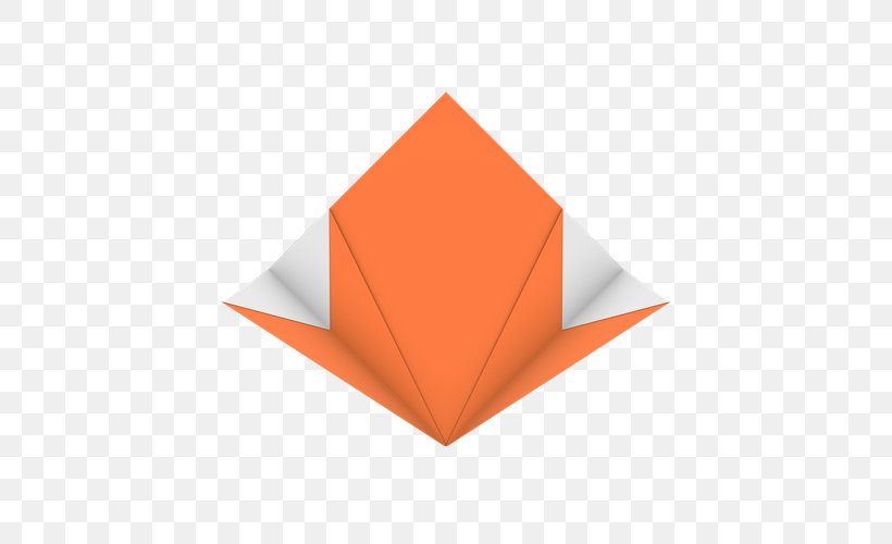 Origami Paper Line, PNG, 500x500px, Origami Paper, Art Paper, Orange, Origami, Paper Download Free