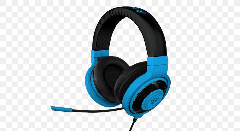 Razer Kraken Pro Headphones Headset Blue Gamer, PNG, 600x450px, Razer Kraken Pro, Audio, Audio Equipment, Audio Signal, Blue Download Free