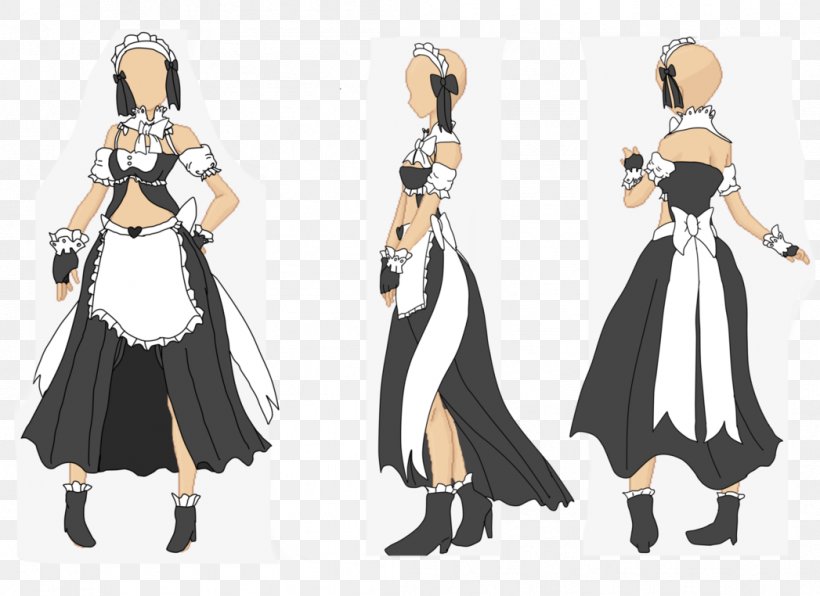 Clothing French Maid Dress Art, PNG, 1047x762px, Watercolor, Cartoon, Flower, Frame, Heart Download Free