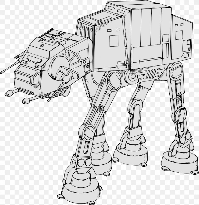 Star Wars Patent All Terrain Armored Transport Printmaking, PNG, 875x900px, Star Wars, All Terrain Armored Transport, Artwork, Black And White, Design Patent Download Free