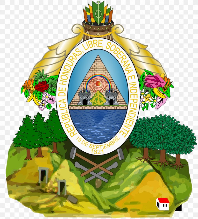 Coat Of Arms Of Honduras Flag Of Honduras National Emblem, PNG, 1024x1133px, Honduras, Blazon, Christmas Ornament, Coat Of Arms, Coat Of Arms Of Honduras Download Free