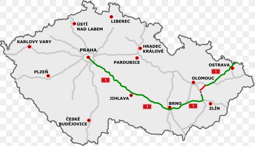 D1 Motorway D55 Motorway Highways In The Czech Republic D56 Motorway D6 Motorway, PNG, 1200x690px, D1 Motorway, Area, Controlledaccess Highway, Czech Republic, Highway Download Free