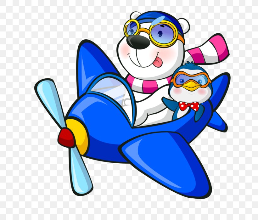 Polar Bear Airplane Cartoon Clip Art, PNG, 646x699px, Polar Bear, Airplane, Animal, Animation, Art Download Free