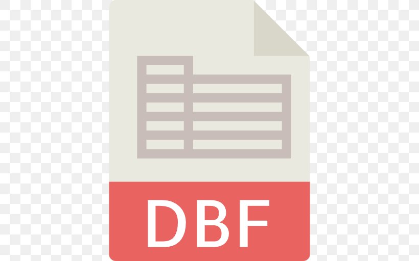 .dbf Computer File File Format Filename Extension DBase, PNG, 512x512px, Dbf, Brand, Data, Database, Dbase Download Free
