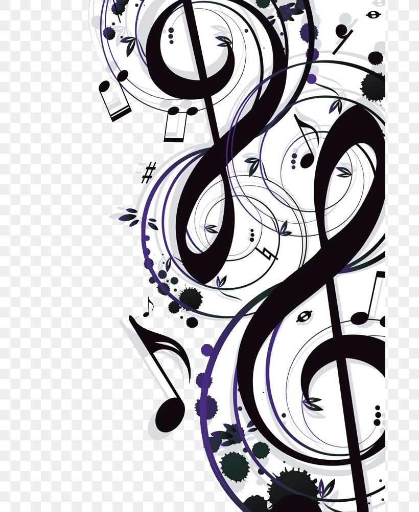Musical Note Illustration, PNG, 688x1000px, Watercolor, Cartoon, Flower, Frame, Heart Download Free