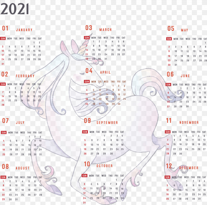 Year 2021 Calendar Printable 2021 Yearly Calendar 2021 Full Year Calendar, PNG, 3000x2975px, 2021 Calendar, Year 2021 Calendar, Calendar System, Geometry, Line Download Free