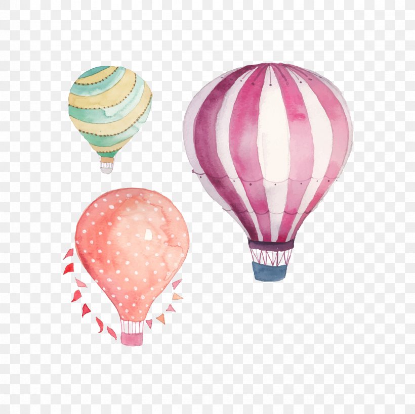 Hot Air Balloon Watercolor Painting Drawing, PNG, 2362x2362px, Hot Air Balloon, Aerostat, Art, Balloon, Drawing Download Free
