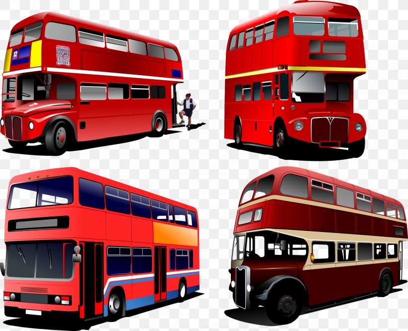 Double-decker Bus Royalty-free Illustration, PNG, 2566x2084px, Bus, Automotive Exterior, Coach, Double Decker Bus, Doubledecker Bus Download Free