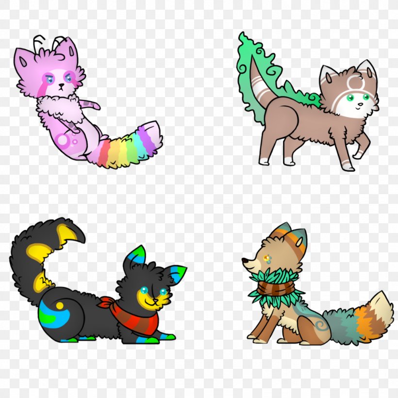 Cat Dog Illustration Clip Art Mammal, PNG, 1024x1024px, Cat, Animal, Animal Figure, Art, Canidae Download Free