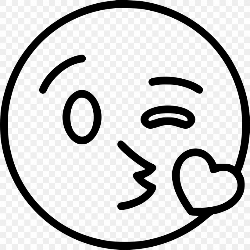 Face Emoticon Emoji Smiley Clip Art, PNG, 981x982px, Face, Area, Black, Black And White, Coloring Book Download Free
