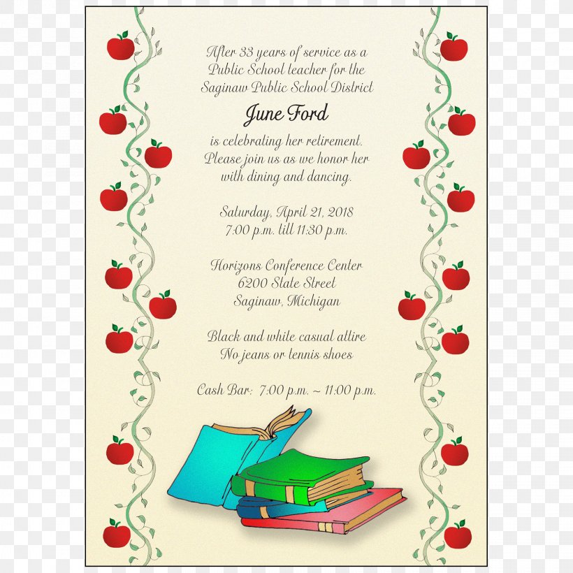 Wedding Invitation Greeting & Note Cards Retirement Teacher Party, PNG, 1660x1660px, Wedding Invitation, Blackboard, Christmas Decoration, Christmas Ornament, Credit Download Free