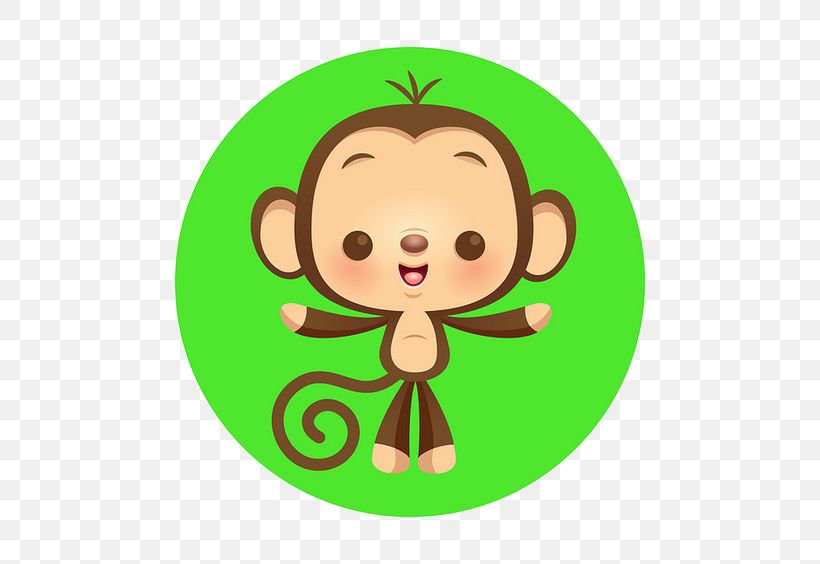 Chimpanzee Monkey Cartoon Cuteness Illustration, PNG, 564x564px, Chimpanzee, Cartoon, Cuteness, Drawing, Facial Expression Download Free