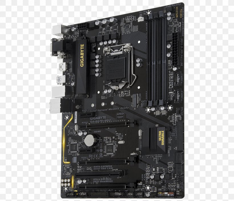 Intel LGA 1151 DDR4 SDRAM Motherboard Gigabyte Technology, PNG, 1000x860px, Intel, Atx, Computer Accessory, Computer Case, Computer Component Download Free