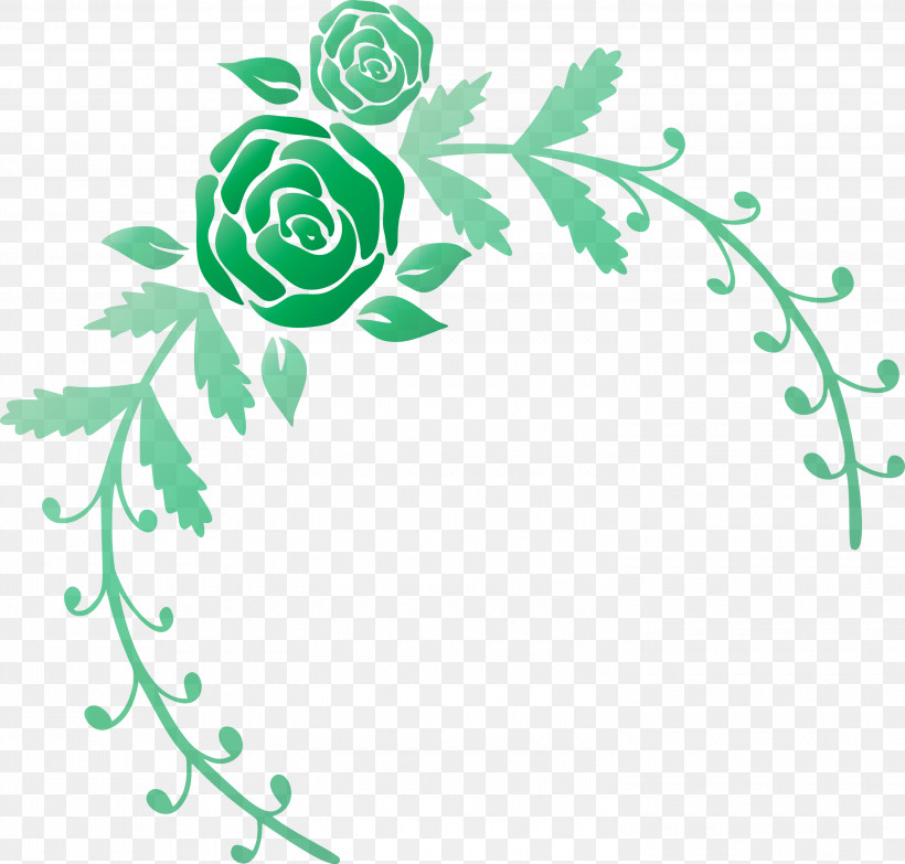 Rose Frame Flower Frame Wedding Frame, PNG, 3000x2868px, Rose Frame, Flower, Flower Frame, Green, Leaf Download Free
