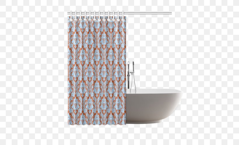 Shower Curtain Textile Douchegordijn Beach, PNG, 500x500px, Shower, Bathroom, Bathroom Sink, Beach, Blue Download Free