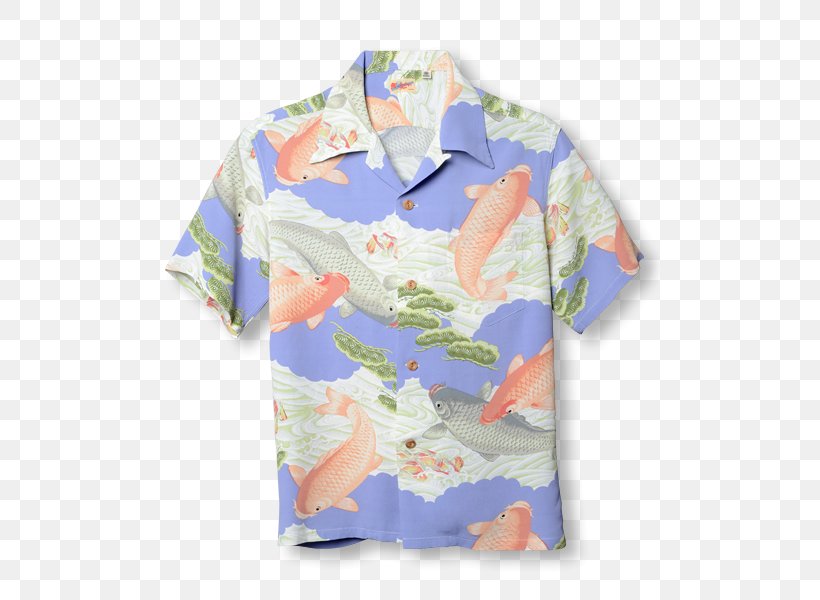 T-shirt Sleeve Aloha Shirt Blouse, PNG, 500x600px, Tshirt, Aloha, Aloha Shirt, Blouse, Blue Download Free