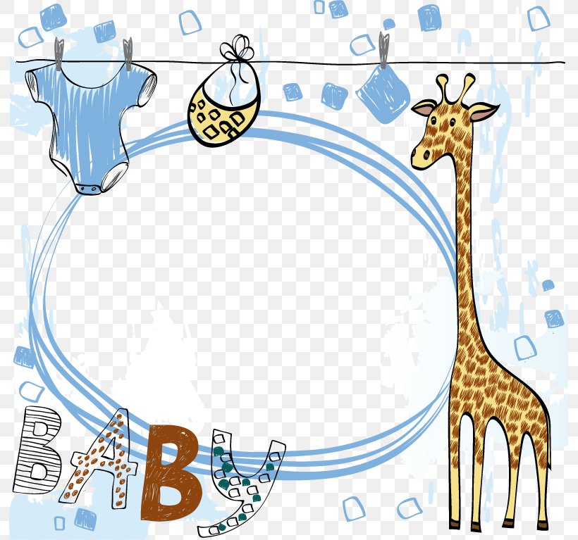 Cartoon Download Adobe Illustrator, PNG, 793x767px, Cartoon, Area, Border, Cdr, Giraffe Download Free