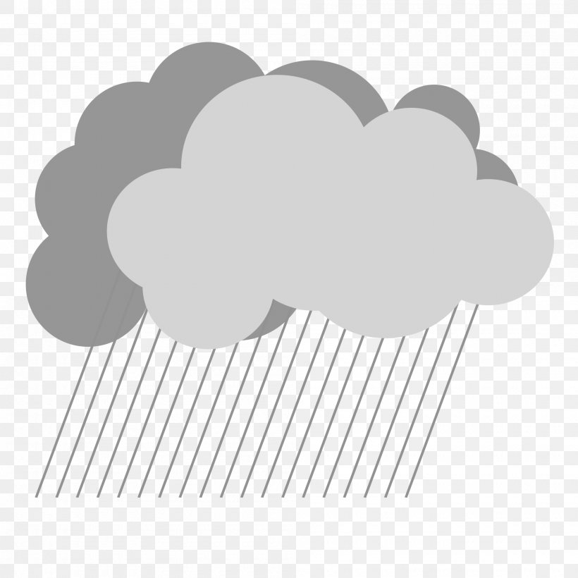Rain Symbol Weather Forecasting Clip Art, PNG, 2000x2000px, Rain, Acid Rain, Black And White, Cloud, Heart Download Free