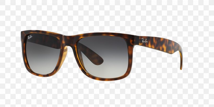 Ray-Ban Justin Classic Sunglasses Ray-Ban Justin Color Mix Ray-Ban Wayfarer, PNG, 2000x1000px, Rayban Justin Classic, Brown, Eyewear, Fashion, Glasses Download Free