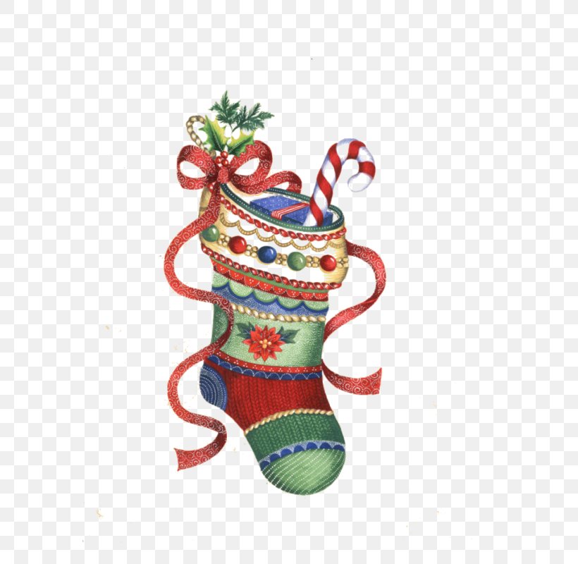 Santa Claus Christmas Day Sock Christmas Ornament Hosiery, PNG, 585x800px, Santa Claus, Art, Cartoon, Christmas Day, Christmas Decoration Download Free
