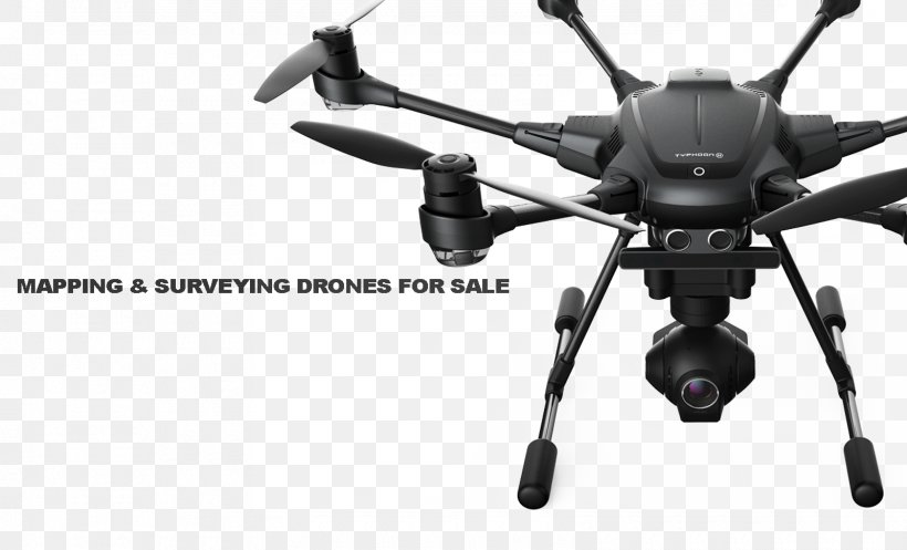 Yuneec International Typhoon H Unmanned Aerial Vehicle Intel RealSense Yuneec Typhoon H, PNG, 1600x970px, 3d Robotics, Yuneec International Typhoon H, Aerial Photography, Aircraft, Black And White Download Free