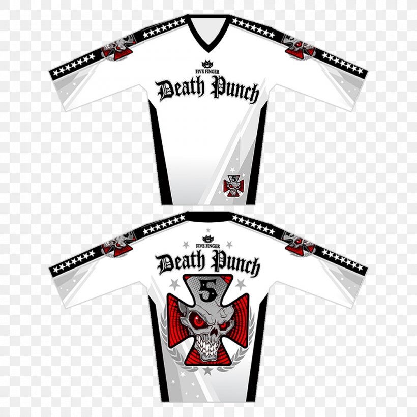 Jersey Five Finger Death Punch T-shirt Hoodie My Nemesis, PNG, 1000x1000px, Jersey, Brand, Clothing, Five Finger Death Punch, Football Download Free