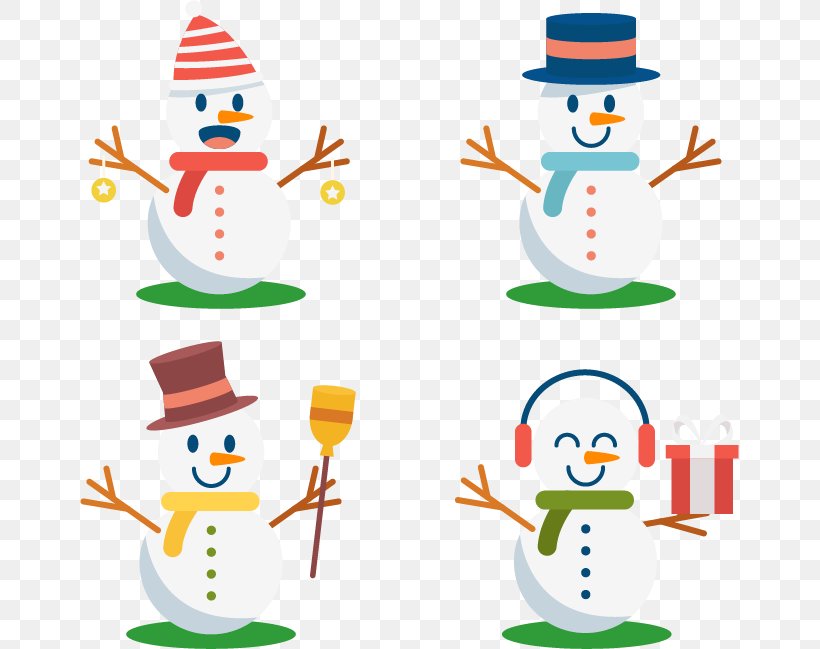 Snowman Euclidean Vector Christmas, PNG, 659x649px, Watercolor, Cartoon, Flower, Frame, Heart Download Free