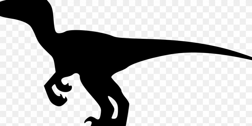 Velociraptor Dinosaur Tyrannosaurus Brachiosaurus Clip Art, PNG, 2280x1139px, Velociraptor, Art, Beak, Black And White, Brachiosaurus Download Free