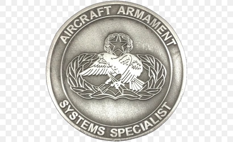Aircraft Armament Challenge Coin Weapon United States Air Force, PNG, 500x500px, Aircraft Armament, Air Force, Aircraft, Airman, Airplane Download Free