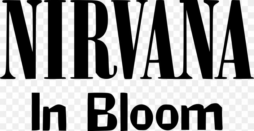 Nirvana Logo Nevermind Decal Sticker, PNG, 2000x1037px, Nirvana, Black, Black And White, Bleach, Brand Download Free