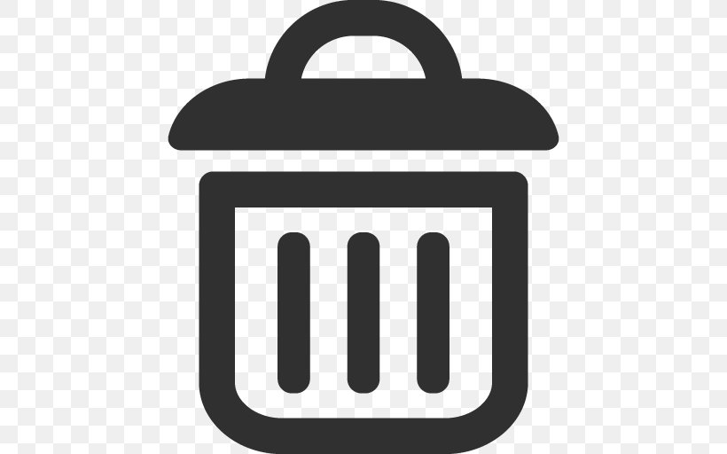 Text Symbol Brand, PNG, 512x512px, Rubbish Bins Waste Paper Baskets, Bin Bag, Black And White, Brand, Icon Design Download Free