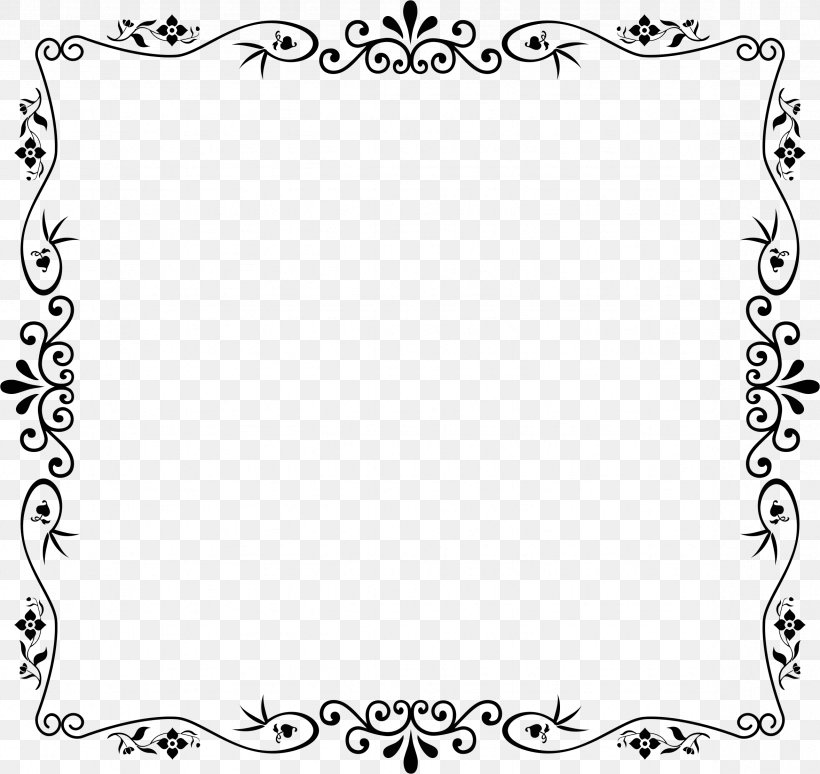 Flower Clip Art, PNG, 2356x2226px, Flower, Area, Art, Black, Black And White Download Free