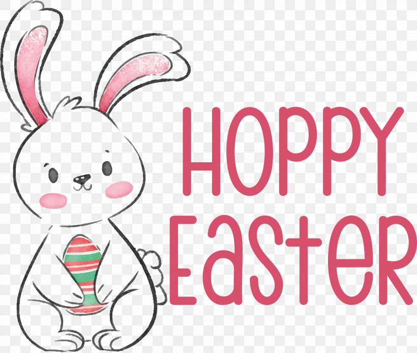 Easter Bunny, PNG, 6684x5661px, Rabbit, Cartoon, Easter Bunny, Happiness Download Free