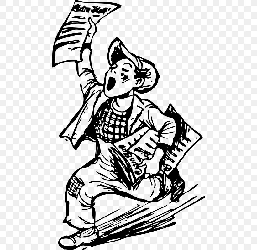 Paperboy Newspaper Clip Art, PNG, 490x800px, Paperboy, Art, Artwork, Black, Black And White Download Free