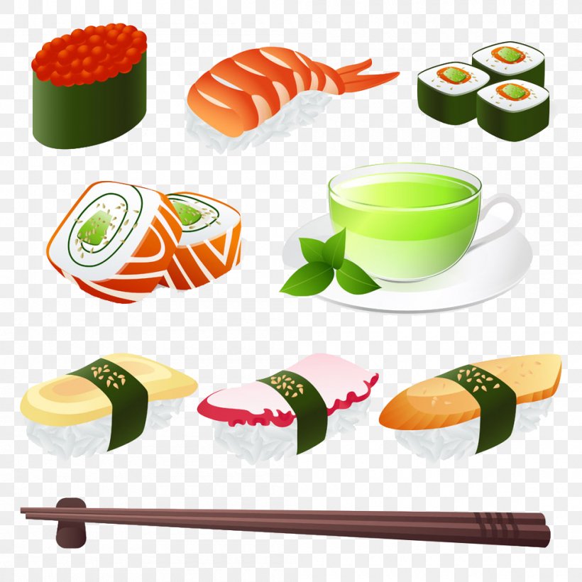 Sushi California Roll Japanese Cuisine Makizushi, PNG, 1000x1000px, Sushi, Asian Food, California Roll, Chopsticks, Cuisine Download Free