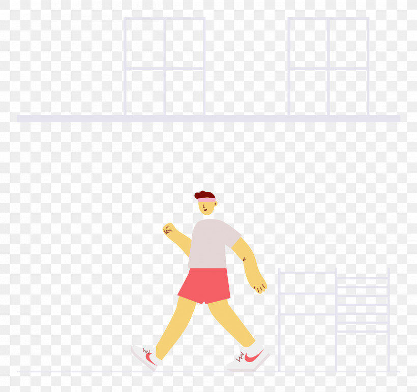 Walking Daily Workout Sports, PNG, 2500x2356px, Walking, Cartoon, Clothing, Geometry, Happiness Download Free