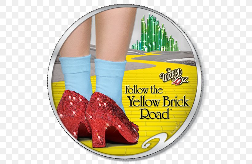 Dorothy Gale Ruby Slippers Yellow Brick Road The Wizard Of Oz, PNG, 550x532px, Dorothy Gale, Coin, Land Of Oz, Ruby, Ruby Slippers Download Free