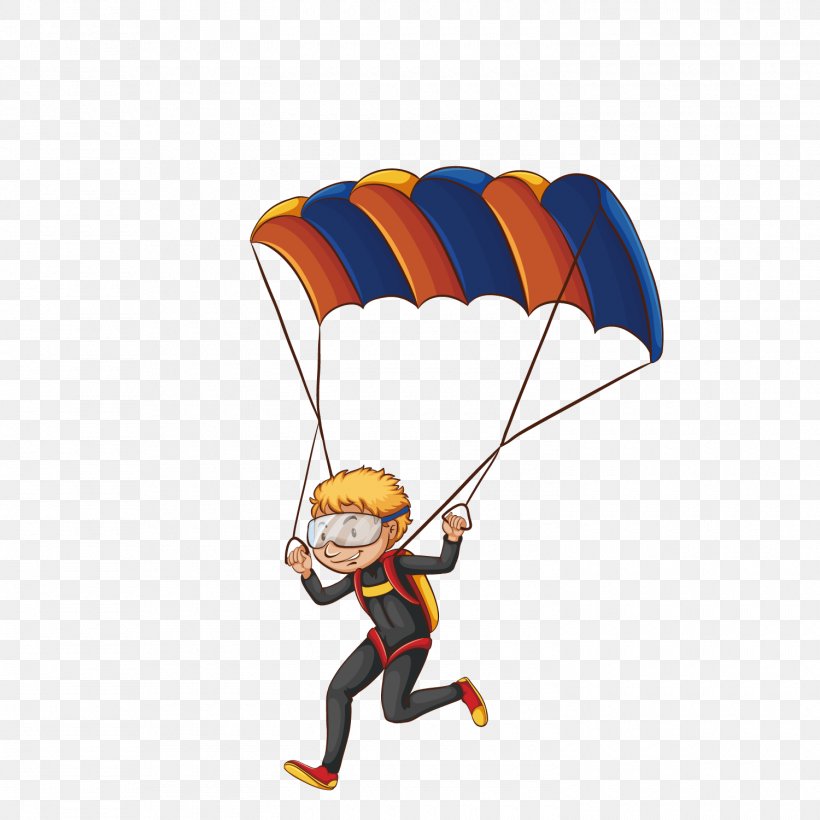 Parachuting Parachute Can Stock Photo Clip Art, PNG, 1500x1500px, Parachuting, Air Sports, Can Stock Photo, Cartoon, Drawing Download Free