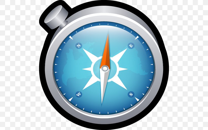 Safari Web Browser, PNG, 512x512px, Safari, Apple, Compass, Electric Blue, Macos Download Free