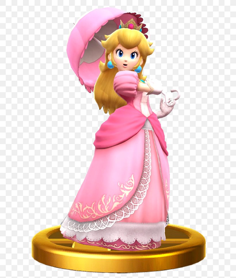 Super Princess Peach Super Smash Bros. For Nintendo 3DS And Wii U Mario Bros. New Super Mario Bros, PNG, 682x965px, Super Princess Peach, Doll, Figurine, Mario Bros, Mario Series Download Free