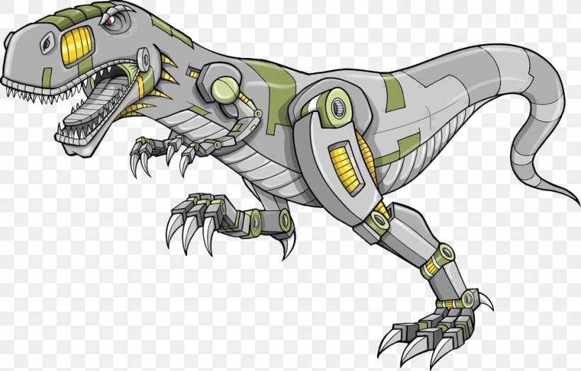 Tyrannosaurus Triceratops Stegosaurus Robot Dinosaur, PNG, 1000x640px, Tyrannosaurus, Amphibian, Cyborg, Dinosaur, Drawing Download Free