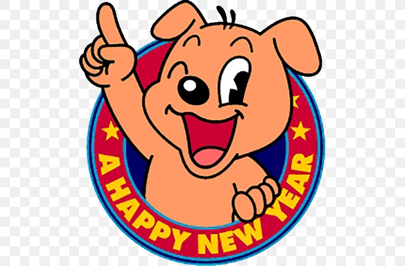 Dog Puppy New Year Clip Art, PNG, 500x540px, Dog, Animation, Area, Artwork, Computer Software Download Free