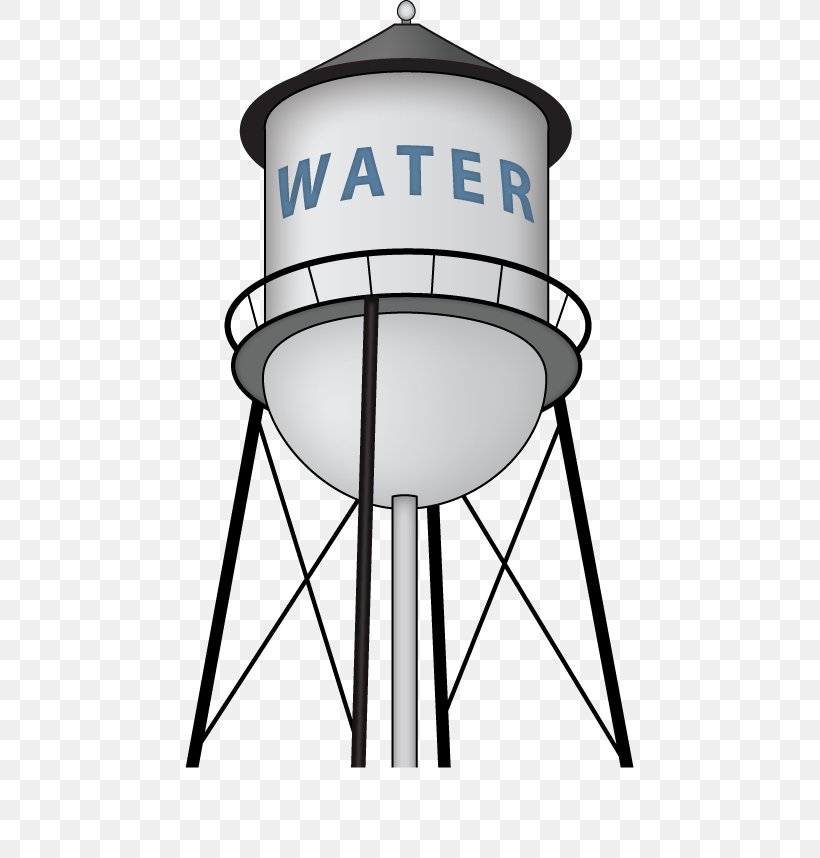 Water Tower Water Tank Clip Art, PNG, 453x858px, Water Tower, Area, Black And White, Online And Offline, Tower Download Free
