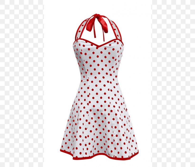 Dress Polka Dot White Red Corset, PNG, 700x700px, Watercolor, Cartoon, Flower, Frame, Heart Download Free