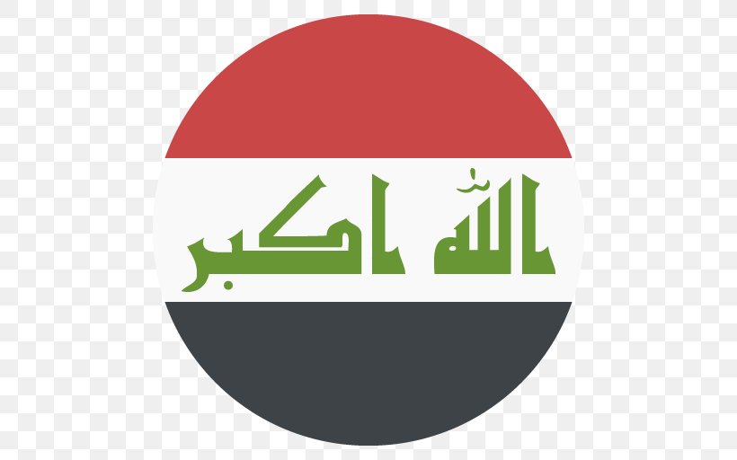 Flag Of Iraq Emoji Iraqi Cuisine, PNG, 512x512px, Flag Of Iraq, Area, Aspect Ratio, Brand, Emoji Download Free