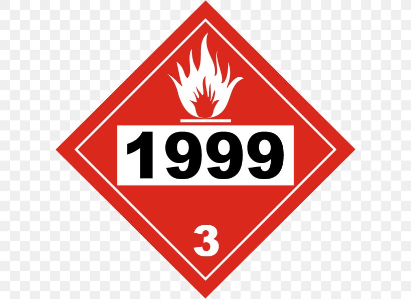 Placard HAZMAT Class 3 Flammable Liquids Dangerous Goods UN Number, PNG, 600x596px, Placard, Adhesive, Area, Aviation Fuel, Brand Download Free