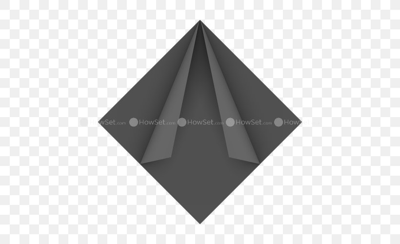 Paper Triangle Origami Diagonal, PNG, 500x500px, Paper, Diagonal, Howto, Insect, Origami Download Free