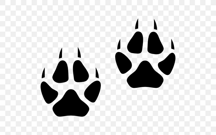 Paw, PNG, 512x512px, Paw, Black, Black And White, Drawing, Footprint Download Free